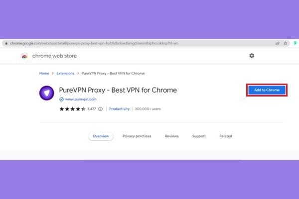 Hướng dẫn tải và cài đặt PureVPN Chrome B1