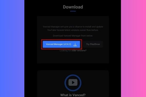 Hướng dẫn tải Youtube Vanced APK bước 1 Hướng dẫn tải Youtube Vanced APK bước 1