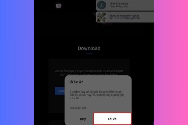 Hướng dẫn tải Youtube Vanced APK bước 2 Hướng dẫn tải Youtube Vanced APK bước 2