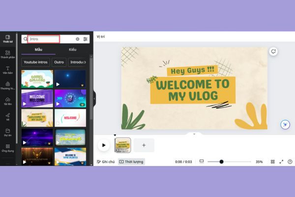 Hướng dẫn tạo hiệu ứng chuyển cảnh video trên Canva bước 2