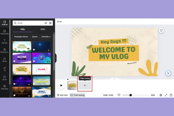 Hướng dẫn tạo hiệu ứng chuyển cảnh video trên Canva bước 3