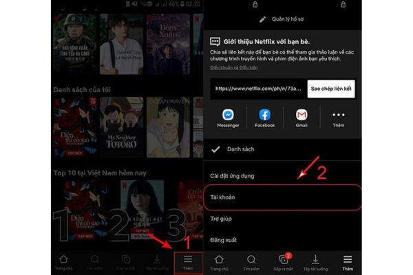 Hủy đăng ký Netflix miễn phí trên iOS bước 1