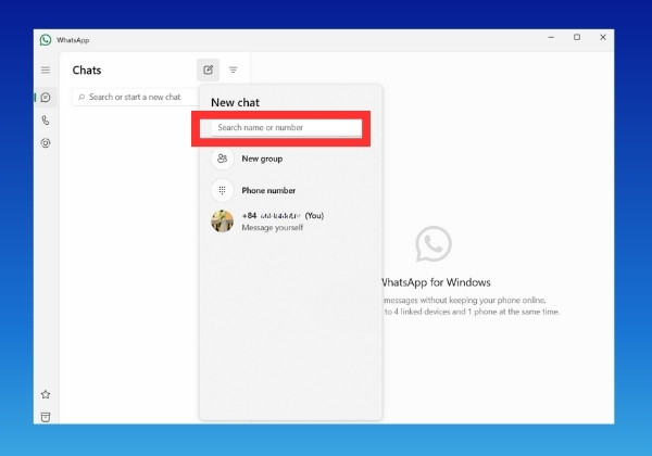 Kết nối với WhatsApp Desktop để thêm bạn bè trên WhatsApp bước 4