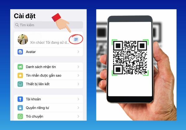 Kết nối với WhatsApp Web để kết bạn trên WhatsApp bước 2 và 3
