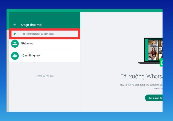 Kết nối với WhatsApp Web để kết bạn trên WhatsApp bước 5