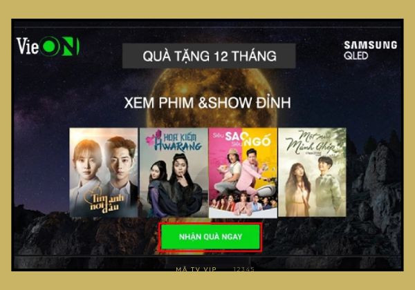 Kích hoạt Vieon bước 4