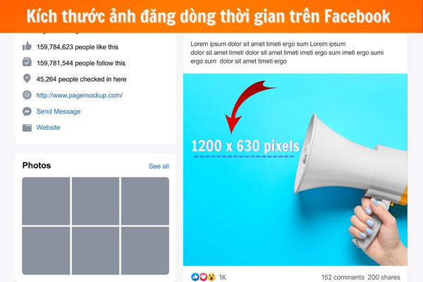 Kích thước ảnh đăng dòng thời gian trên Facebook 