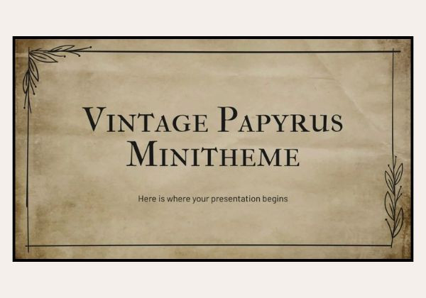 Vintage Papyrus Minitheme: