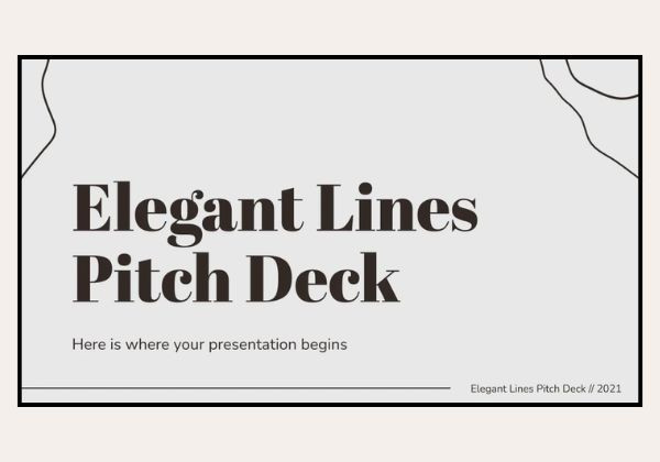 Elegant Lines Pitch Deck