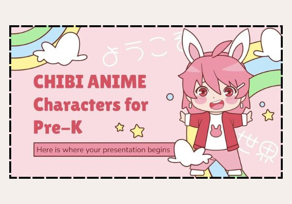 Bản trình bày nhân vật Chibi Anime cho mẫu giáo: