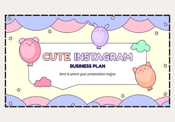 Cute Instagram Business Plan: