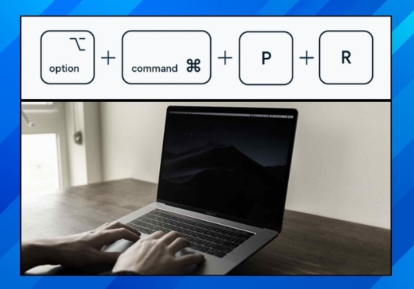 Reset PRAM hoặc NVRAM bước 2