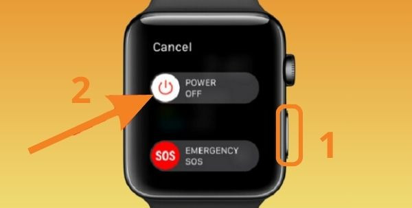 Reset Apple Watch bằng phím cứng