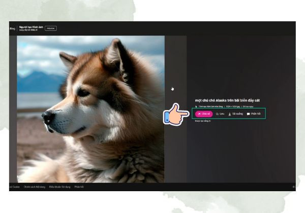 Cách dùng Bing Image Creator B5