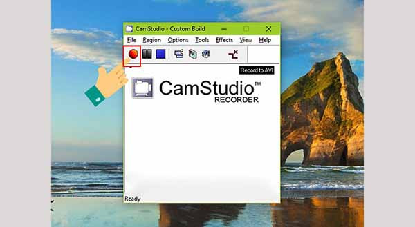 Sử dụng Camstudio bước 3