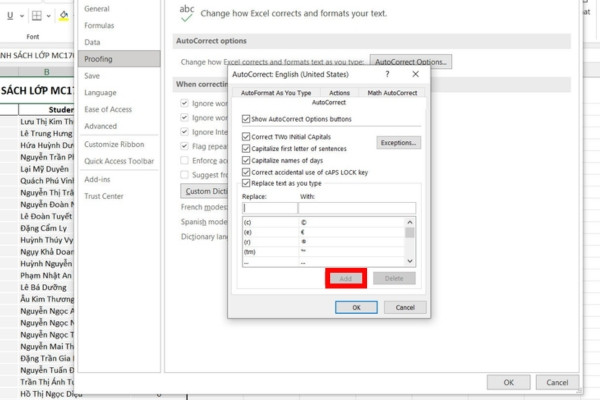 Sử dụng Proofing bước 5