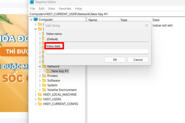 Sử dụng Registry Editor bước 6 Sử dụng Registry Editor bước 6