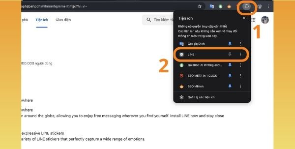 Tải Line PC bản Chrome bước 2