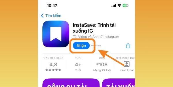 Tải Story Instagram trên điện thoại bước 1