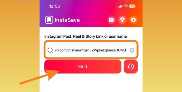 Tải Story Instagram trên điện thoại bước 3