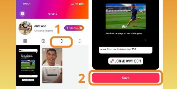 Tải Story Instagram trên điện thoại bước 4