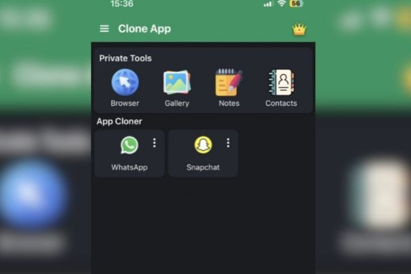 tải ứng dụng Clone app về máy bước 3