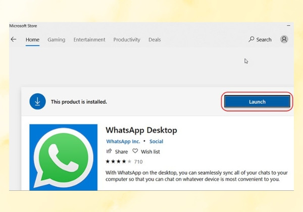Tải WhatsApp cho máy tính bước 3 cách 2