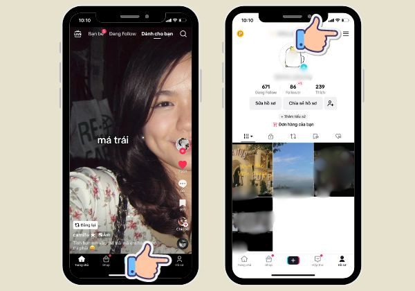 tắt đã đọc tin nhắn TikTok cực dễ bước 1