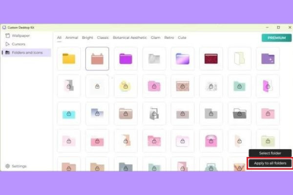 Folders and icons&nbsp;