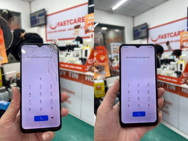 Thay mặt kính Realme