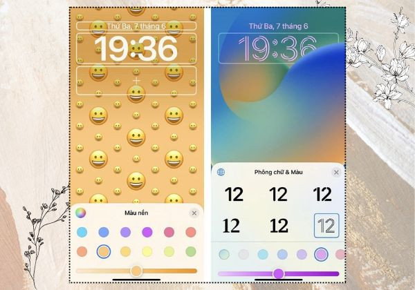 thay đổi theme iPhone tại màn hình khóa bước 4