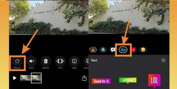 Thêm chữ vào video trên iPhone bằng Clips bước 3