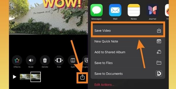 Thêm chữ vào video trên iPhone bằng Clips bước 4