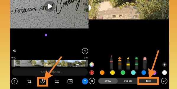 Thêm chữ vào video trên iPhone bằng Telegram bước 2
