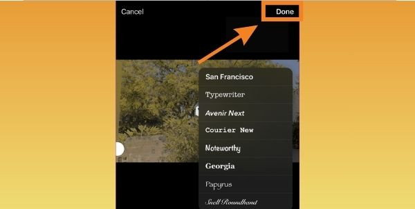 Thêm chữ vào video trên iPhone bằng Telegram bước 3