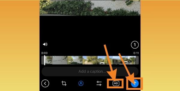 Thêm chữ vào video trên iPhone bằng Telegram bước 4