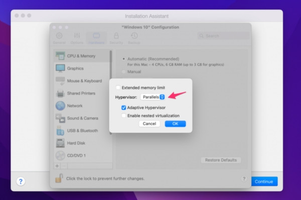 Thiết lập máy ảo Windows trên Macbook B4.2