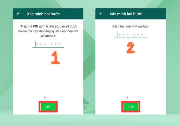 Thực hiện bảo mật tài khoản 2 lớp trên WhatsApp bước 4 Thực hiện bảo mật tài khoản 2 lớp trên WhatsApp bước 4