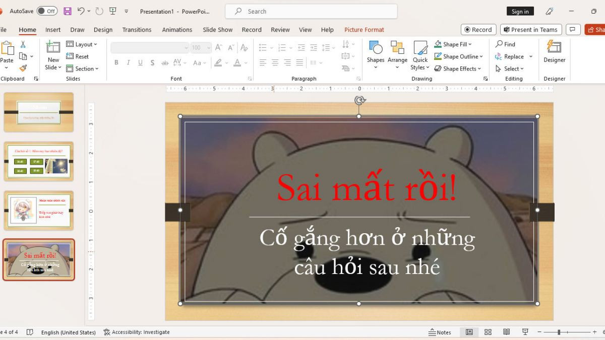 Tìm hiểu cách tạo hiệu ứng câu trả lời đúng trong Canva Tìm hiểu cách tạo hiệu ứng câu trả lời đúng trong Canva