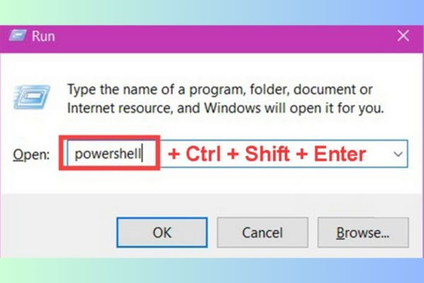 Tìm IP bằng Powershell bước 1