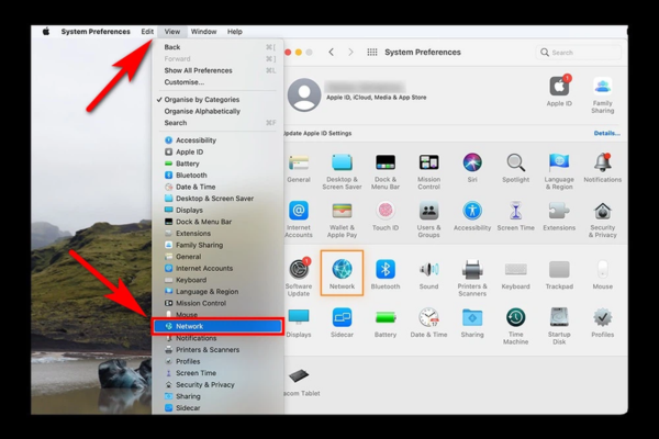 Xem địa chỉ IP trên Mac bằng System Preferences bước 2