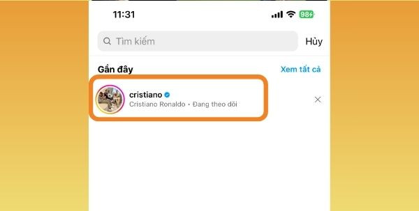 Xem Story Instagram ẩn danh tài khoản công khai bước 1