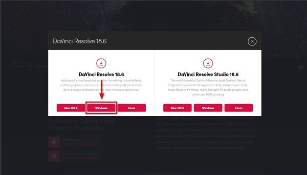 Cách tải Blackmagic DaVinci Resolve B5