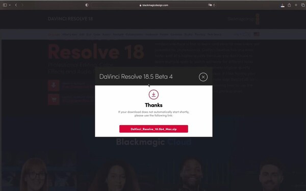 Cách tải Blackmagic DaVinci Resolve B7