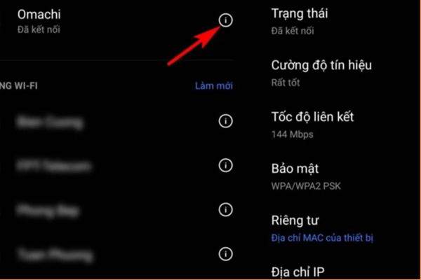 Thay đổi DNS cho mạng Wi-Fi bước 4