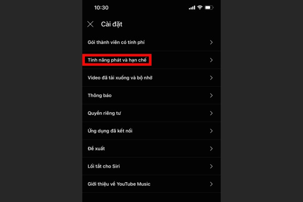 cách bật/ tắt chế độ hạn chế trên Youtube Music như thế nào trên điện thoại bước 2 cách bật/ tắt chế độ hạn chế trên Youtube Music như thế nào trên điện thoại bước 2