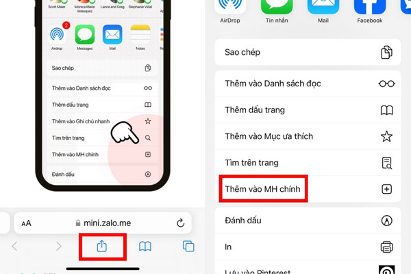 Cách cài đặt phím tắt Zalo trên iPhone truy cập nhanh bước 3
