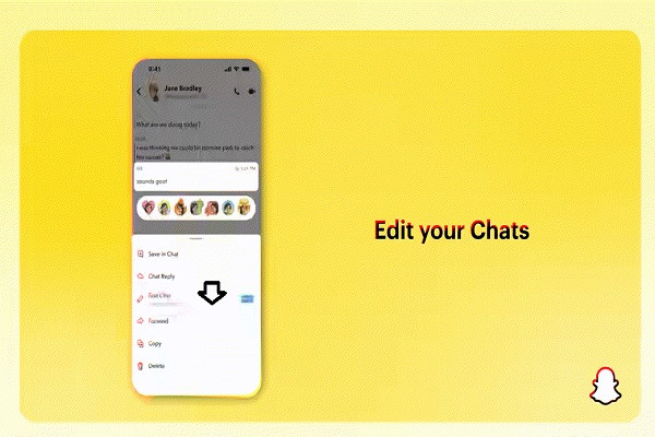 Cách chỉnh sửa tin nhắn trên Snapchat bước 2 Cách chỉnh sửa tin nhắn trên Snapchat bước 2