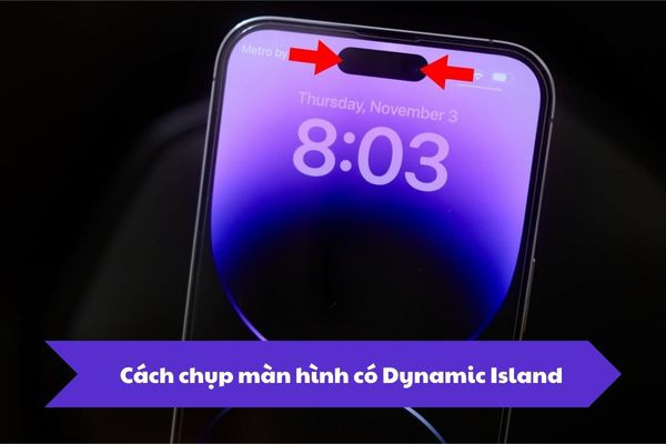 Cách chụp màn hình có Dynamic Island