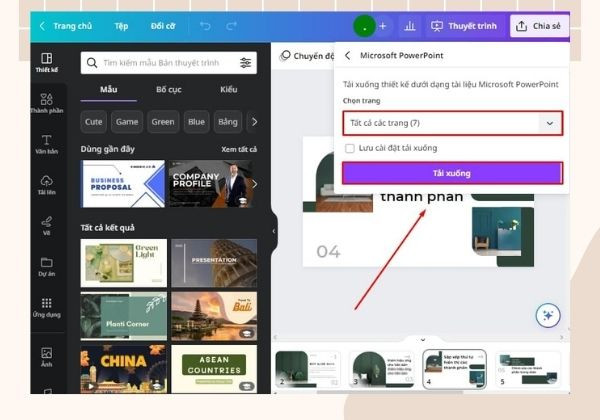 Cách chuyển Slide Canva sang Powerpoint dễ thực hiện bước 3 Cách chuyển Slide Canva sang Powerpoint dễ thực hiện bước 3